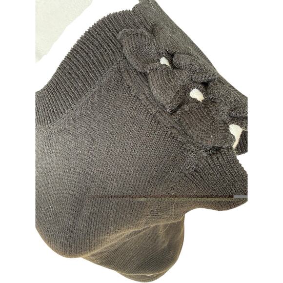 Chanel Black Wool Silk Cashmere Sweater Vest Logo Sz 36 S - Picture 5 of 13